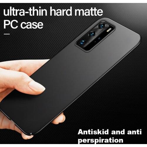 Ultra-thin Hard Matte PC Phone Case For Huawei P40 P30 P20 P10 P9 Lite Pro Psmart Y9 Y7 Y6 9X Luxury Frosted Protection Cover