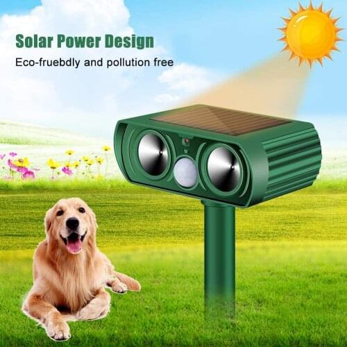 Solar Infrared Animal Repellent Ultrasonic Hunting Dog Chaser Repeller