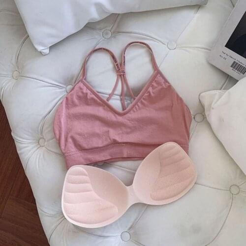 Women Underwear Bra Wireless Ladies Breathable Padded Bra Fashion Sports Vest Lace Beautiful Back Underwear
