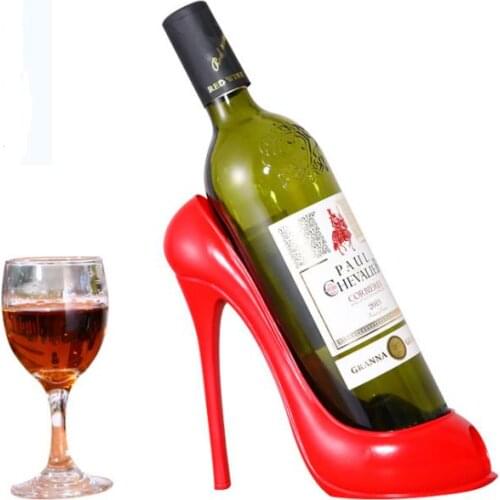 10pcs High Heel Shoe Wine Rack Wine Bottle Holder Red Wine Storage Holder Gift Basket Home Kitchen Bar Tools SN3825