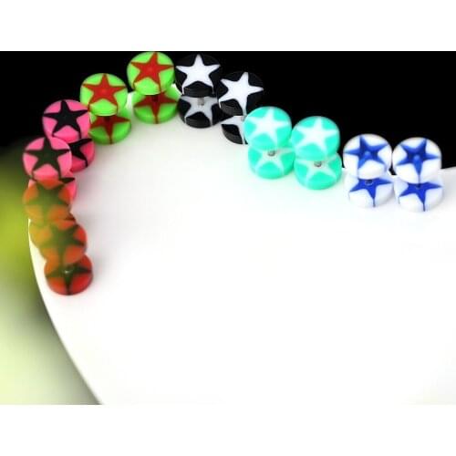 12Pcs Unisex Acrylic Fake Ear Plug Tunnel Stretcher Expander Expansion Stud Earrings Cheater