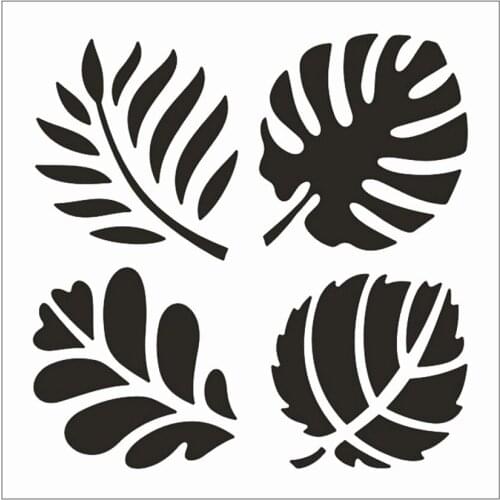 13x14cm leaves Scrapbook Stencils Spray Plastic Mold Shield DIY Cake Hollow Embellishment Printing Lace Ruler Valentine