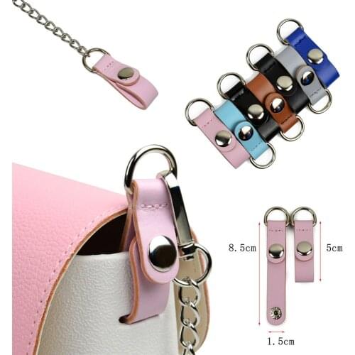 2 Pcs Clip Closure Attachment For Shoulder Straps Flat Hook Colorful Attachment Clips Pu Leather Metal Hook Clip Bag Accessories