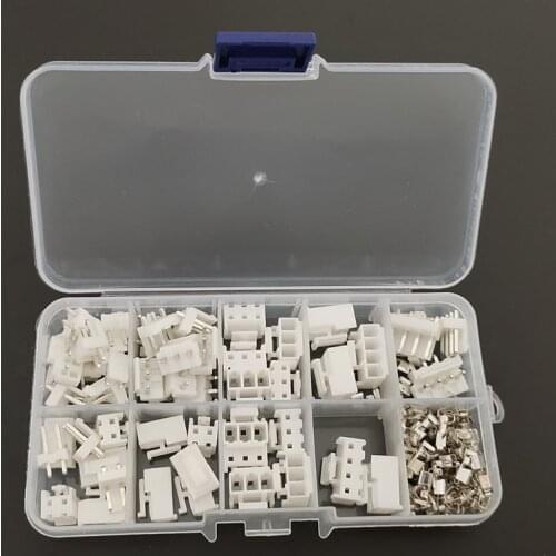 25 sets 2p 3p 4 pin VH 3.96mm Pitch Terminal Housing Pin Header terminal Connector with box connector