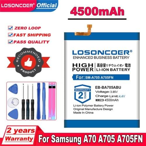 4500mAh EB-BA705ABU Battery For Samsung Galaxy A70 2019 A705 SM-A705 A705FN SM-A705W SM-A705F DS A705FN DS A705GM DS A7050 A705W