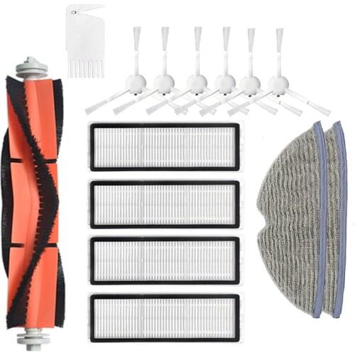 Vacuum Cleaner Accessories For Xiaomi Dreame F9 Mijia 1C Robot Vacuum Mop Roller Side Brush Hepa Filter Mop Cloth Parts Kits