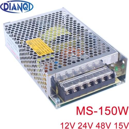 Power supply 150w 48V 3.2A power suply mini size led unit ac dc converter ms-150-48 12V 24V 36V 15V