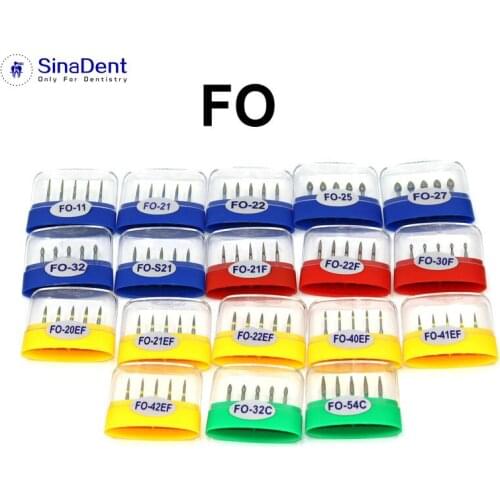 10 boxes Dental FO Diamond Burs High Speed Handpieces Grit Burs for Grinding the Teeth and Tooth Preparation Dental Drills