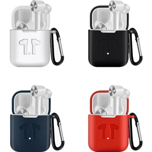 Earphone Case With Carabiner Hook Anti-lost Earphone Strap For Xiaomi Mi Airdots Pro Binaural TWS Bluetooth Silicone Earphones