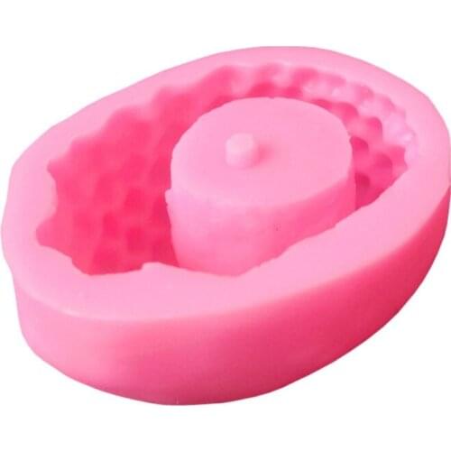 Q39C Hedgehog Flowerpot 3D Candle Soap Mould DIY Candle Epoxy Mold Handmade Candles Aroma Wax Soap Molds for Decoration