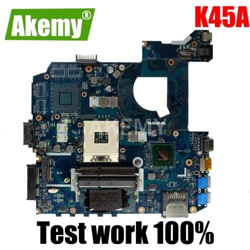 K45A motherboard QCL40 LA-8221P motherboard For Asus K45A K45VD A45V K45VM K45VS A85V Laptop motherboard K45A mainboard HD 4000
