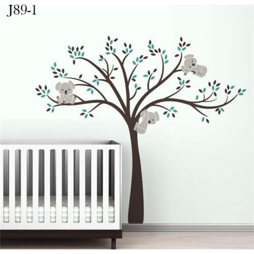 Lovely Koala Wall Sticker for Kids Room Sticker Animal Bedroom Wall Decals Living Room Home Accessories