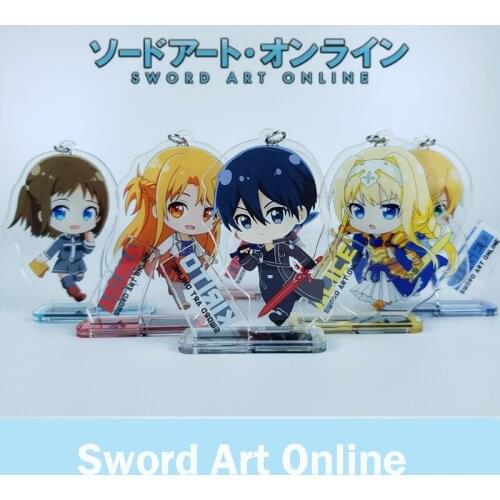 Sword Art Online SAO Acrylic BL Stand Kirigaya Kazuto Keychain Figure Model Plate Pendant Anime Desk Decor Toy Student Cosplay