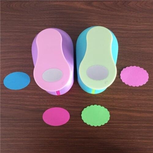 2 inch Oval and Wave Oval Shape hole punch set Puncher Crafts Scrapbooking DIY Paper Cutter ellipse wave Punches Free shipping