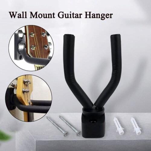 Wall Mount Guitar Hook Hanger Holder Guitar Metal Mount Acoustic Guitar Ukulele Violin Bass Guitar String Instrument Accessories