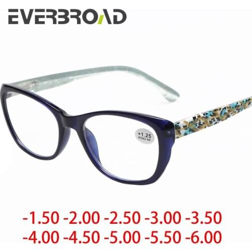 Reading glasses Eyewear Women glasses for myopia -6.00 Russia Big Brand Designed Optical Frame EV03-1723