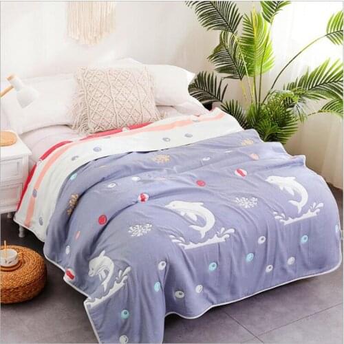 10 Layers Big Size Super Thick Muslin Baby Asult Blanket 150x200cm Newborn Baby Kids Children Sleeping Blankets for Beds