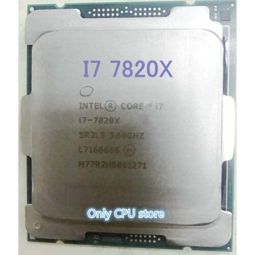 Original Intel I7 7820X Processor I7-7820X 3.60GHz 8-CORES LGA2066