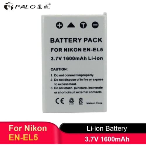 PALO EN-EL5 Batteries 3.7V Li-ion Camera Battery For Nikon COOLPIX_P100/P3/P4/P500/P510/P5100/P520/P530/P6000/P80/P90/S10/P5000