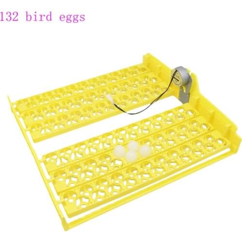 132 pcs Quail Parrot Pigeon Small Bird Snake Hatcher Automatic Turn Plastic Incubator Trays with Turning Motor 220V/110V/12V