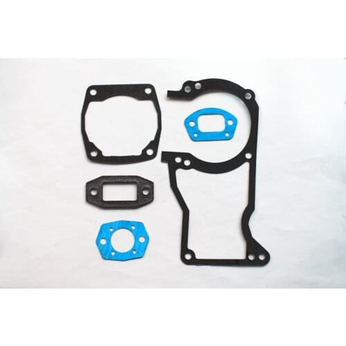 Full gasket set fits Chinese 6200 62CC Chainsaw carb muffler cylinder crankcase carburetor gaskets 5 pcs pack