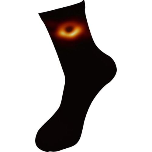 PRTSKOS Mens Black Socks