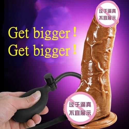 Realistic Inflatable Dildo With Suction Cup As Huge As Horse Penis Female G-spot Masturbation Sex Toys Sex Shop Adult Toys 18