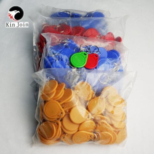 KINJOIN 13.56MHz IC Card Clone Changeable Smart Keyfobs Key Tags Card MF S50 1K IC Keys Keyfobs Token Tags（100PCS