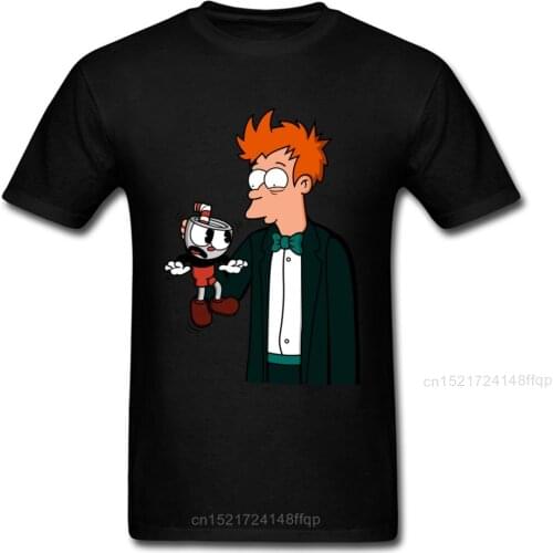 Bart Cup Men Funny T Shirt America Comics Tee Printed Clothing Cotton Fabric Tops Cartoon Tshirt Family Gift Custom