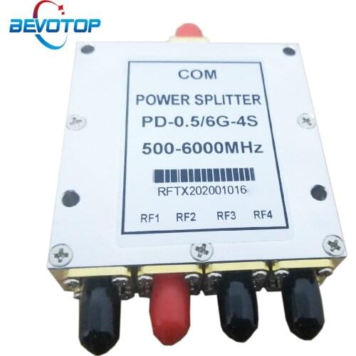 SMA Microstrip Power Splitter One Point Four 0.5GHZ-6GHz SMA RF Combiner WIFI 10W RF Power Splitter