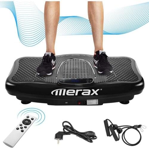 [In Stock] Merax Vibration Plate Lose Weight 2D Wipp Vibration Technology Bluetooth Music Training Straps