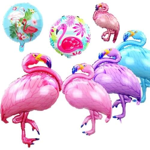Flamingo Balloon Aluminum Foil Balloon Birthday Party Decoration Kids Flamingo Party Supplies Hawaii Theme Party Summer Party