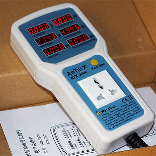 High Performance Original Power Meter 4400W 20A Socket Watt Meter Analyzer Digital Electric Power Energy Monitor LED Light Meter