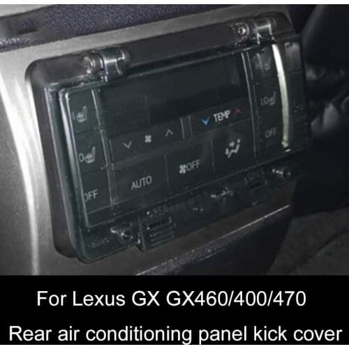For Lexus GX460/400/470 rear air conditioning panel anti-kick cover For Land Cruiser air conditioning defrost switch anti-touch