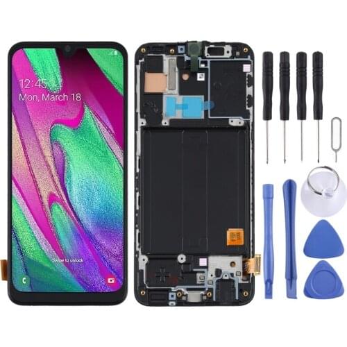 TFT Material LCD Screen and Digitizer Full Assembly with Frame for Samsung Galaxy A40 SM-A405F