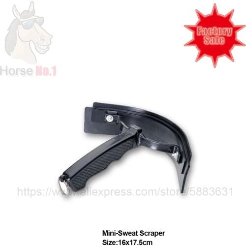 102 7003 Mini Plastic Curved Sweat Scraper 16x17.5cm Horse Grooming Kits Soft Rubber Edge and Contour Design with Light Weight