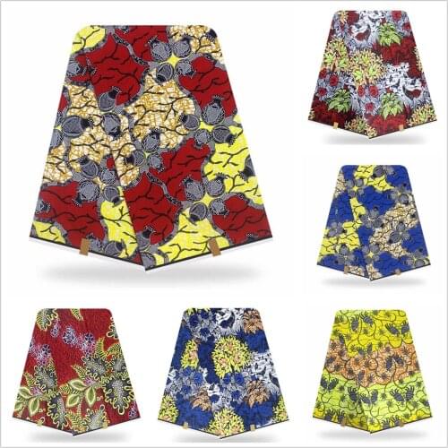 2019 Cotton African Wax Prints Fabric 2019 Ankara Real Wax High Quality 6 yards African Fabric for Party Dress