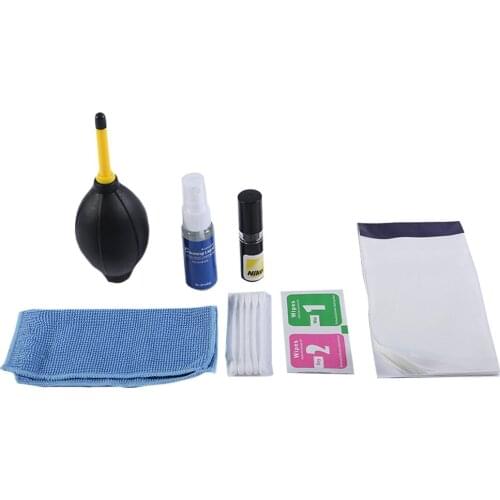 7 In 1 Lens Cleaning Kit Set For Digital Camera Computer Air Blower Swabs Wipes Brush Pro Lens Sensor Screen Cleaning Kit