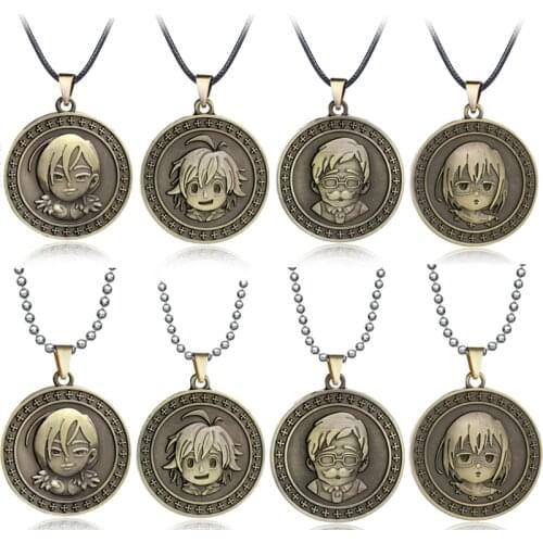 Anime The Seven Deadly Sins Shield Necklaces Meliodas Ban King Zeldris Pendant Necklace For Men Choker Jewelry Accessories