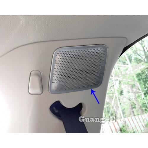 Car Cover Trim Stereo Inner Rear Door Upside Audio Speak Frame Ring Round Vent Stick Parts For Ford Explorer U625 2019 2020 2021