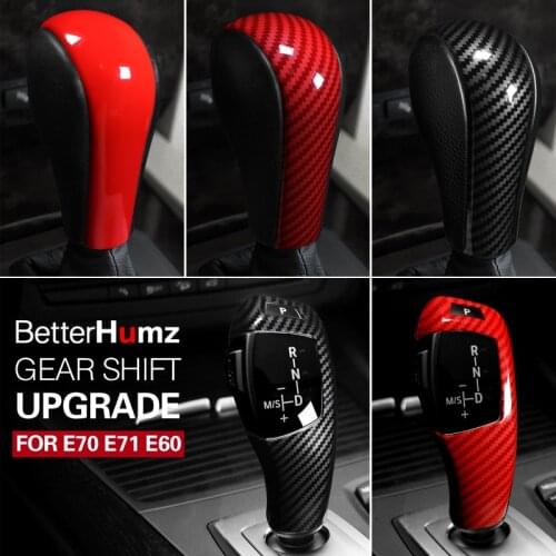 BetterHumz Auto Accessories Interior ABS Gear Shift Cover Decoration Sticker For BMW E60 E70 E71 Old 5 Series X5 X6 Car Styling