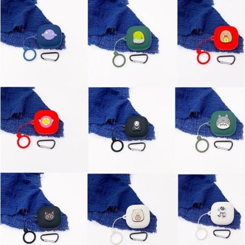 Cartoon Earphone Case With Finger Strap For QCY T13 Earbuds Earphone Cover Charging Box with Anti-drop Buckle