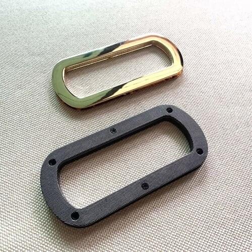 Gunmetal Black Gold Handbag Handle Screws oval cut out Purse Handle