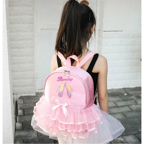 Children Ballet Bag for Girl Ballerina Dance Bag for Kids Pink Dancing Backpack Girls Ballet Dance Bags Baby School Backpack