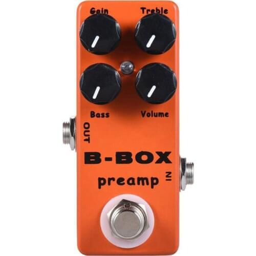 ABUO-MOSKY B-Box Electric Guitar Preamp Overdrive Effect Pedal Full Metal Shell True Bypass