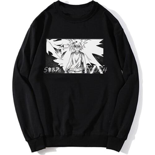 Killua Zoldyck Hunter X Hunter Hoodie Anime Manga HxH Spring Autumn Men Pullover Sweatshirts Harajuku Streetwear
