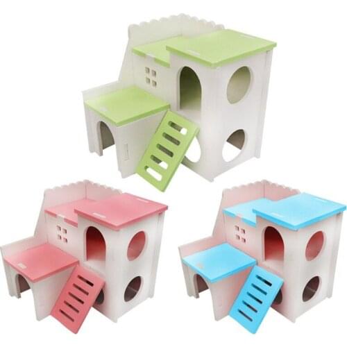 Summer Cool Hamster Cage Hamster House Small Pet Cage Oversized Villa Guinea Pig Basic Cage Toy Supplies Package Nest