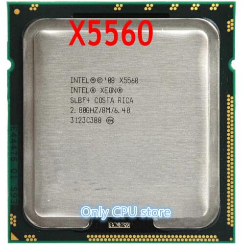Lntel Xeon X5560 Quad Core LGA 1366 2.8G/95W/8MB Cache CPU (working 100% Free Shipping)