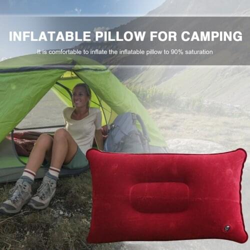 Portable Inflatable Air Pillows Ultralight PVC Camping Travel Sleep Cushion Outdoor Hiking Beach Car Plane Head Rest