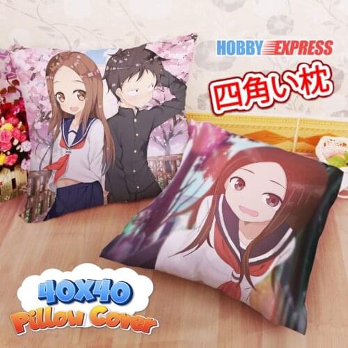 Hobby Express Takagi Nishikata 40x40cm Square Anime Dakimakura Throw Pillow Cover FBZ607